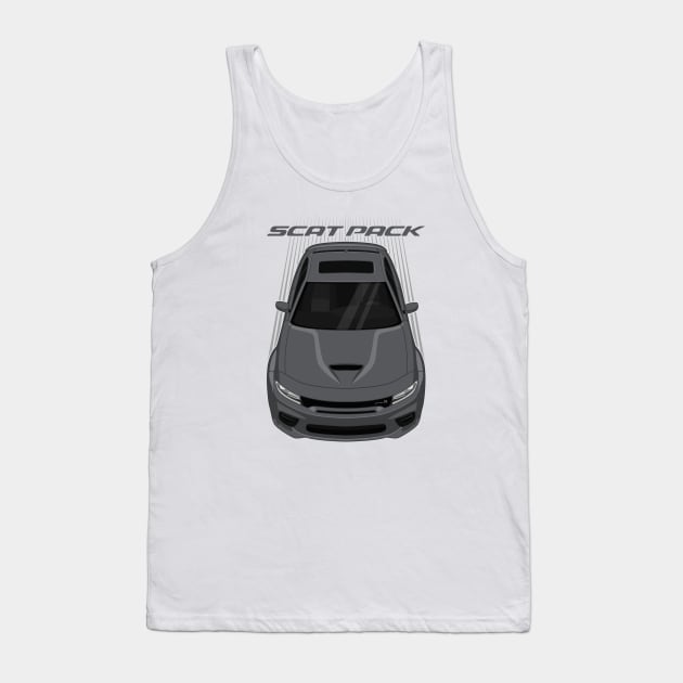 Dodge Charger Scat Pack Widebody - Granite Grey Tank Top by V8social